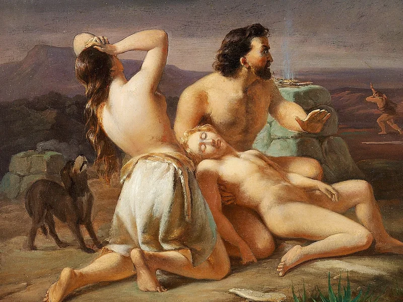1813-August Carl Vilhelm Thomsen - Adamo ed Eva piangono la perdita di Abele